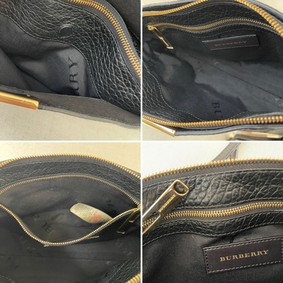 BURBERRY Small Chichester Check Embossed Leather Crossbody and Clutch Bag - Picture 11 of 16